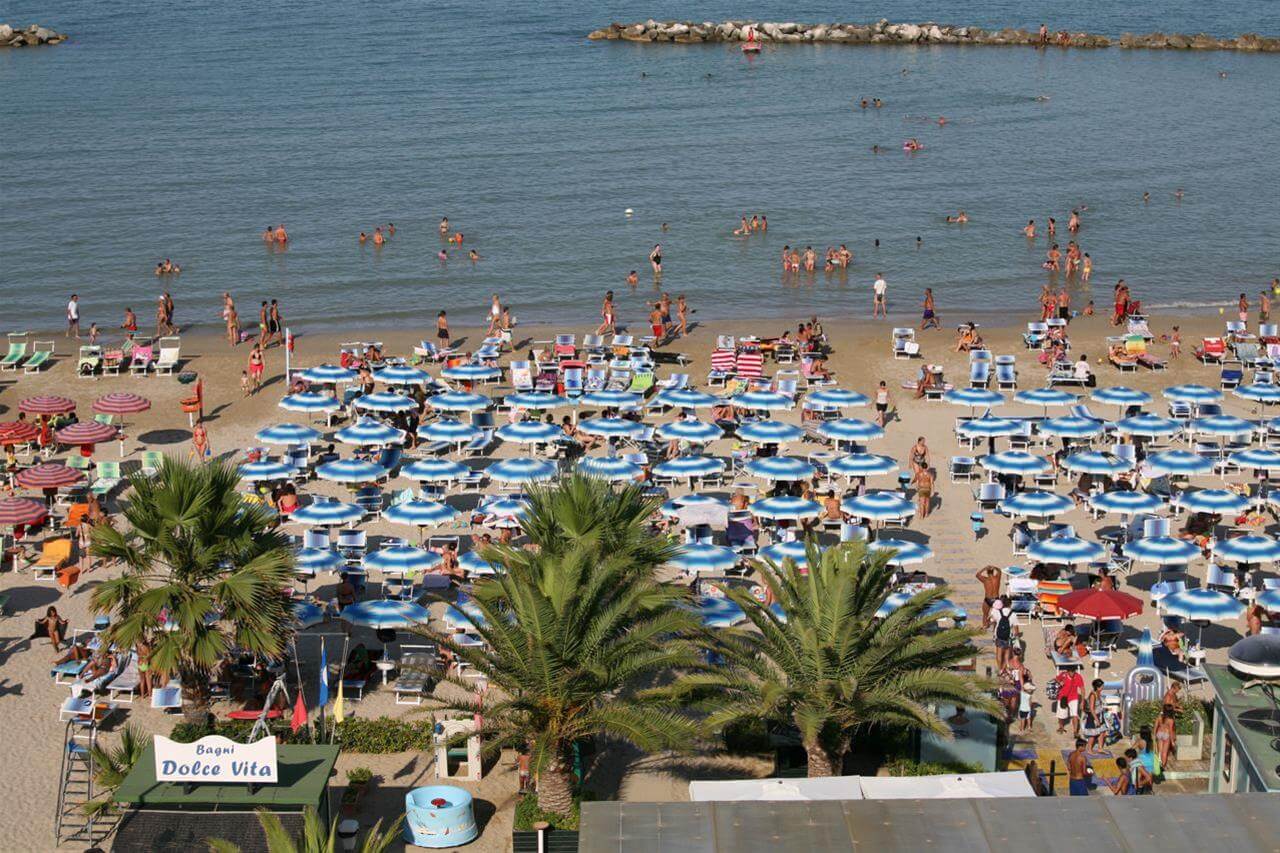 Tratti di spiaggia a Porto San Giorgio